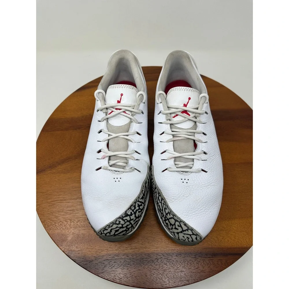 Jordan ADG Golf Shoes Size 11.5 White Cement Elephant Print AR7995-100